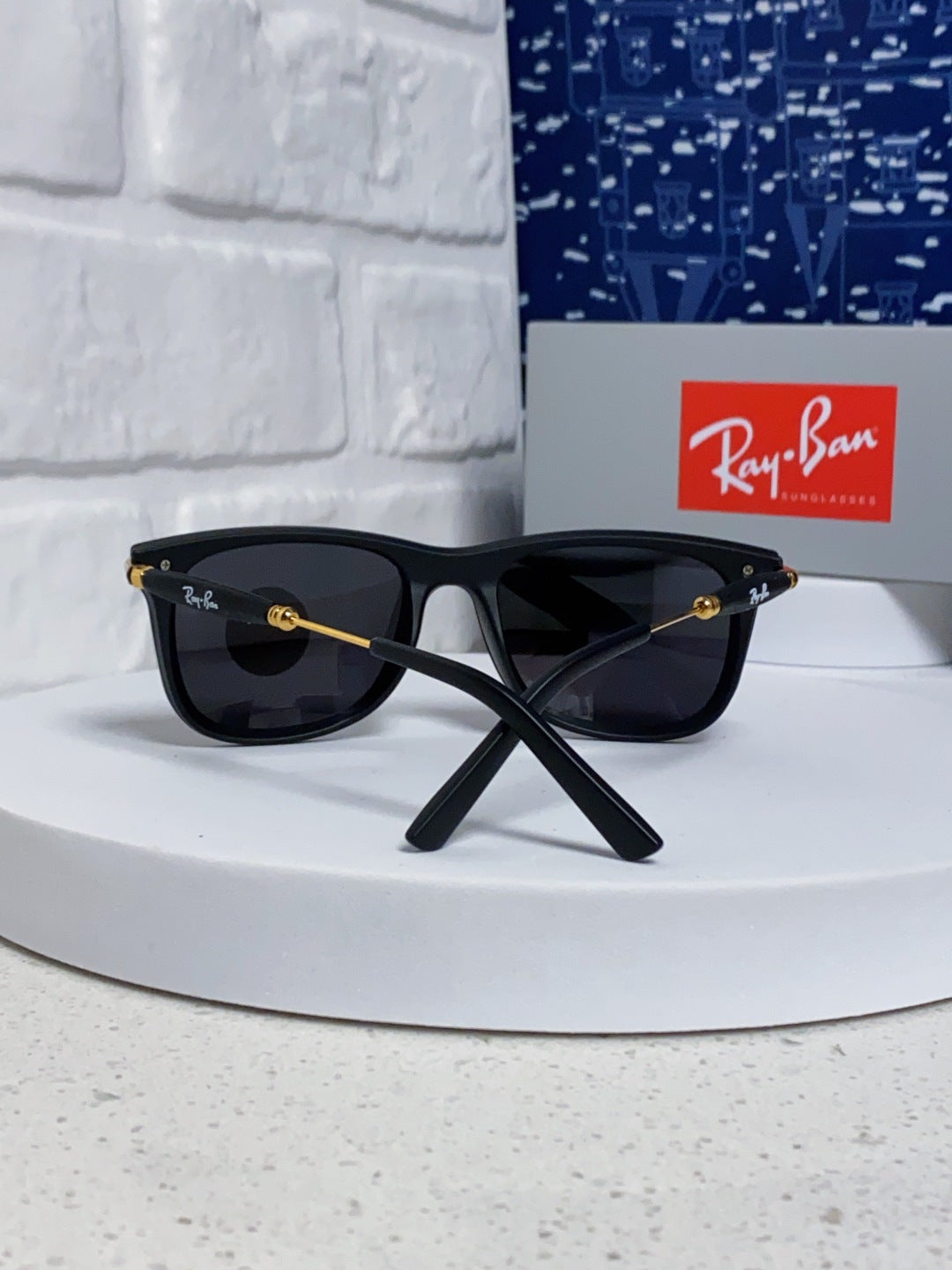 Ray-Ban RB2148 Polarized Square Black Lens Sunglasses for Men & Women - detail image 3