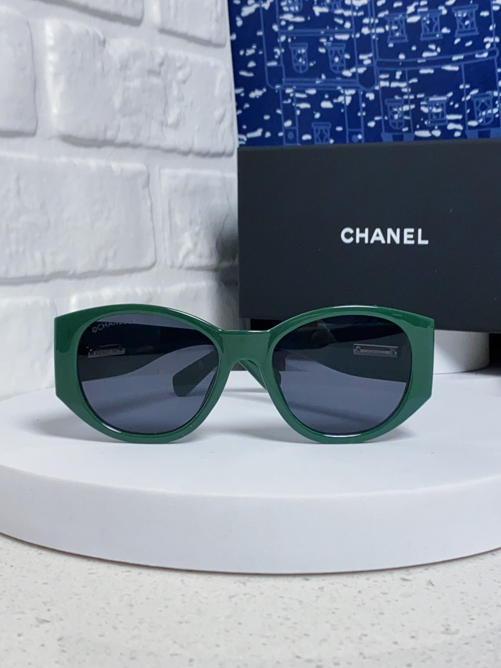 Chanel Polarized Cat-Eye Blue Lens Sunglasses for Women - 398593 - detail image 2