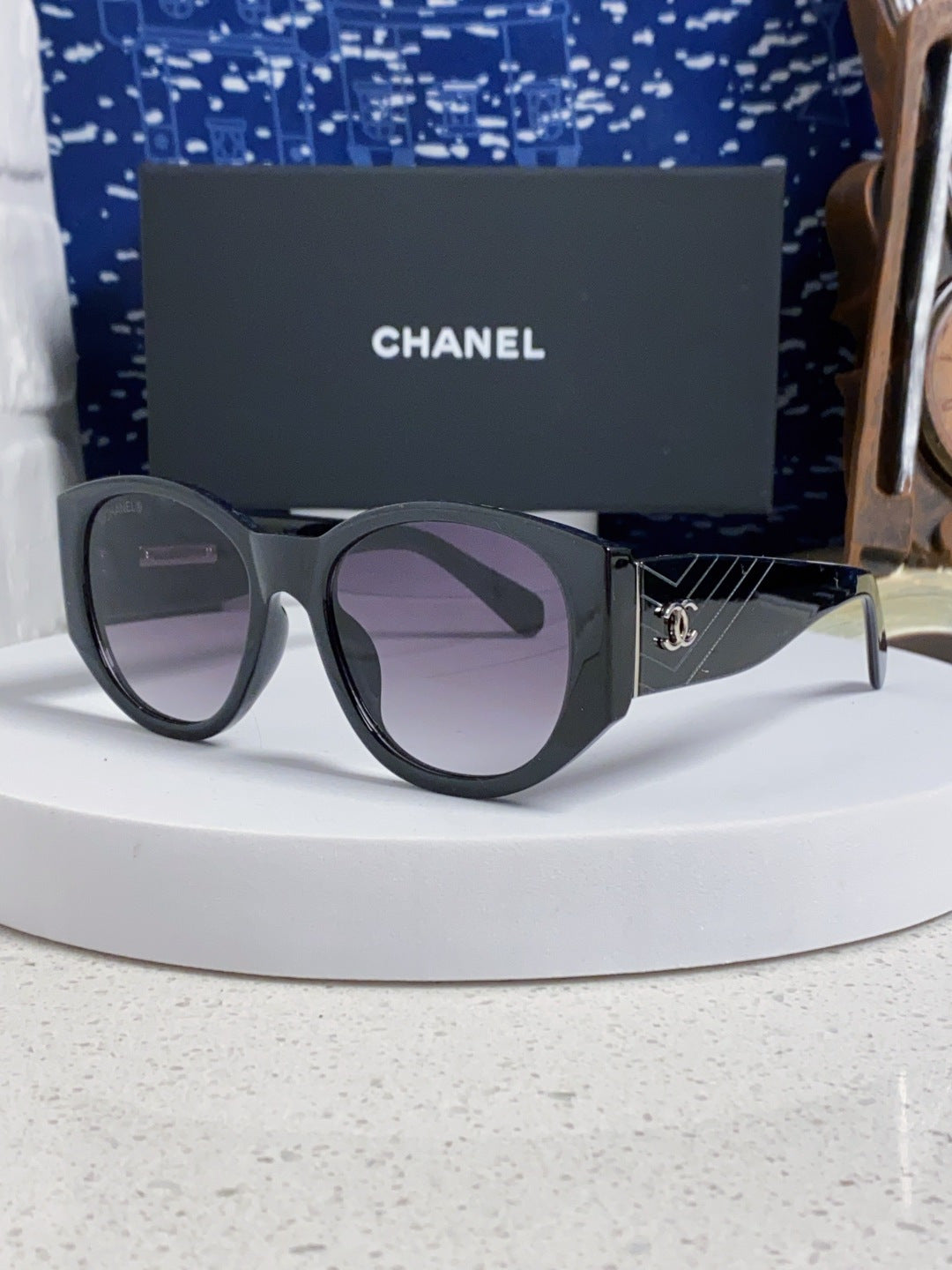 Chanel Polarized Cat-Eye Gray Lens Sunglasses for Women - 158327
