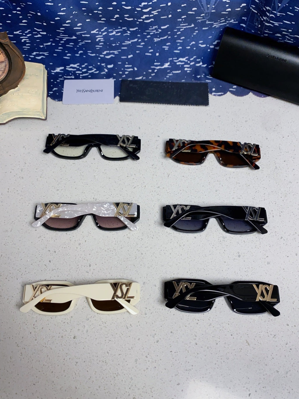 Saint Laurent Round Brown Lens Sunglasses for Men & Women - detail image 11