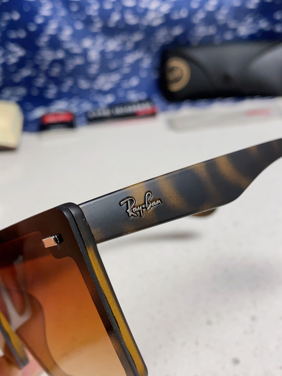 Ray-Ban Oversized Brown Lens Sunglasses for Women - detail image 7