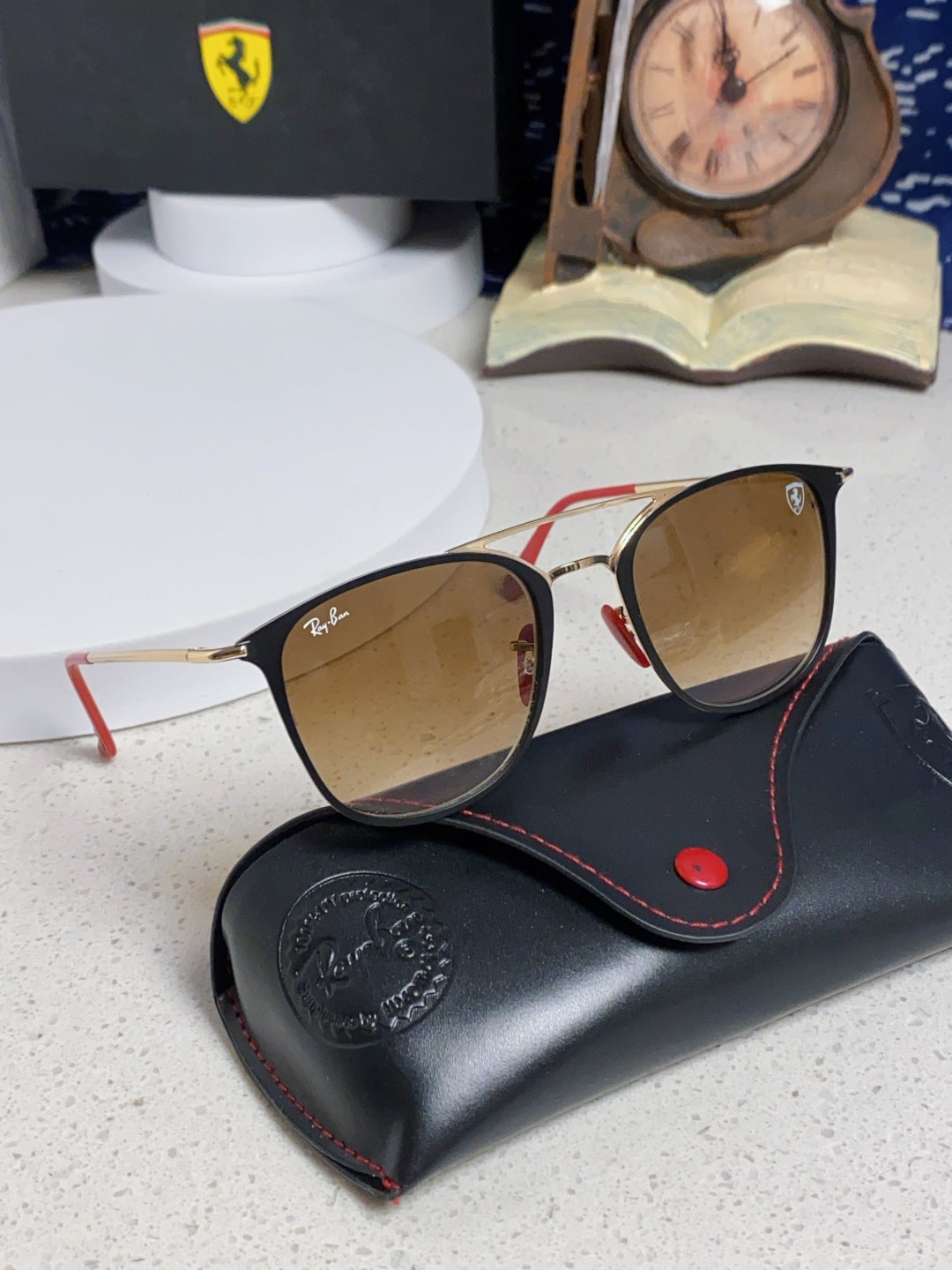 Ray-Ban RB3601 Metal Aviator Brown Lens Sunglasses for Men & Women - detail image 10