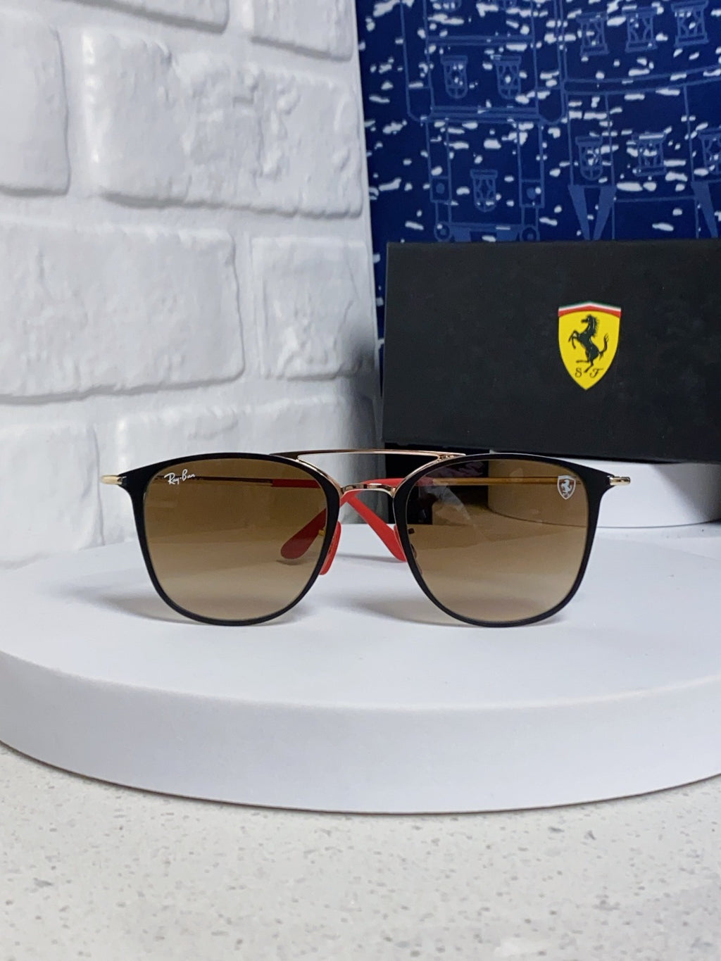 Ray-Ban RB3601 Metal Aviator Brown Lens Sunglasses for Men & Women - detail image 2