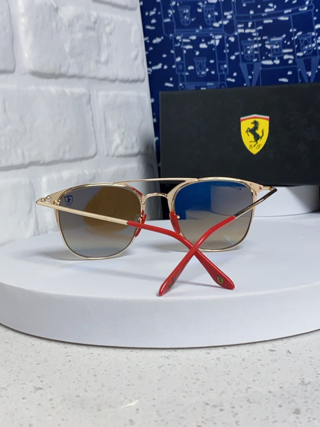 Ray-Ban RB3601 Metal Aviator Brown Lens Sunglasses for Men & Women - detail image 3