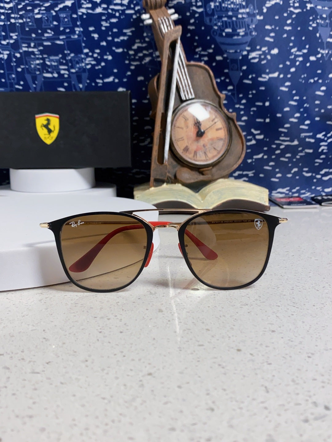 Ray-Ban RB3601 Metal Aviator Brown Lens Sunglasses for Men & Women - detail image 9