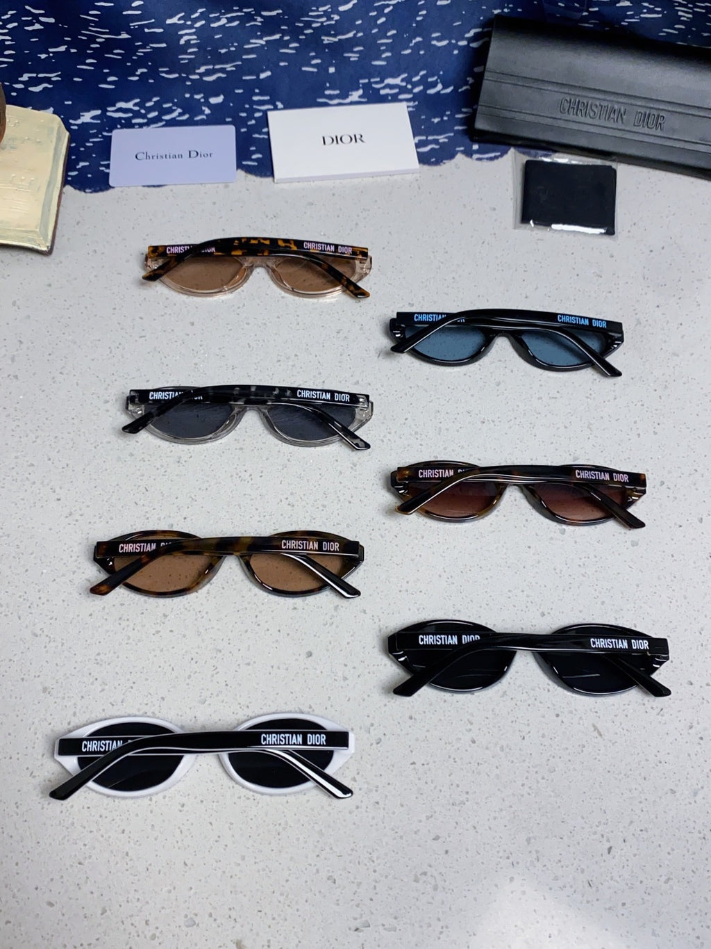 Dior Cat-Eye Black Lens Sunglasses for Women - 867119 - detail image 12