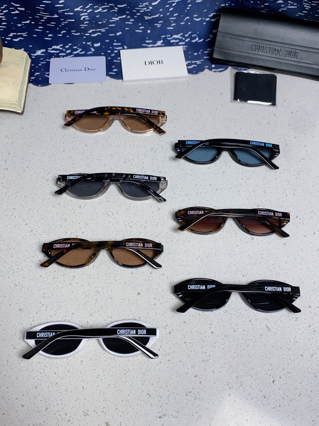 Dior Cat-Eye Blue Lens Sunglasses for Women - detail image 11