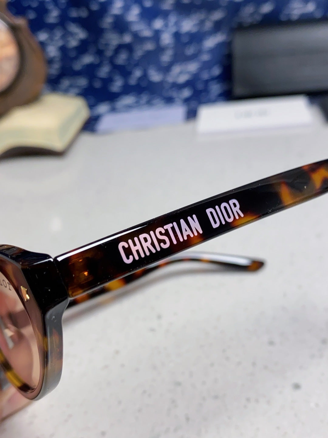 Dior Cat-Eye Black Lens Sunglasses for Women - 415541 - detail image 8