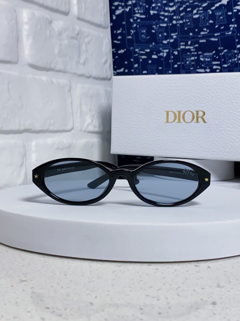 Dior Cat-Eye Blue Lens Sunglasses for Women - 415543 - detail image 2