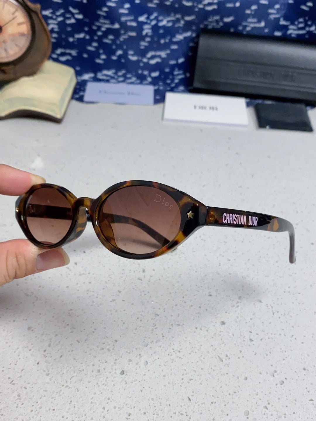 Dior Cat-Eye Red Lens Sunglasses for Women - 415544 - detail image 6