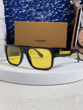 Burberry Polarized Square Yellow Lens Sunglasses for Men & Women