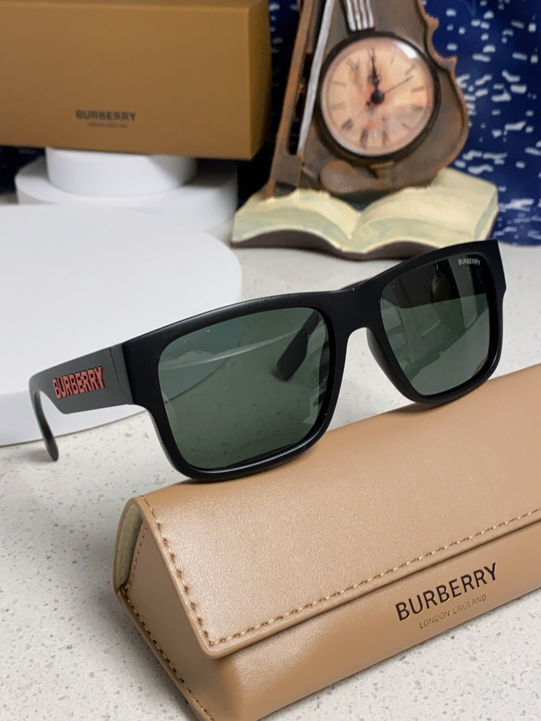 Burberry Polarized Square Gray Lens Sunglasses for Men & Women - 416051 - detail image 10