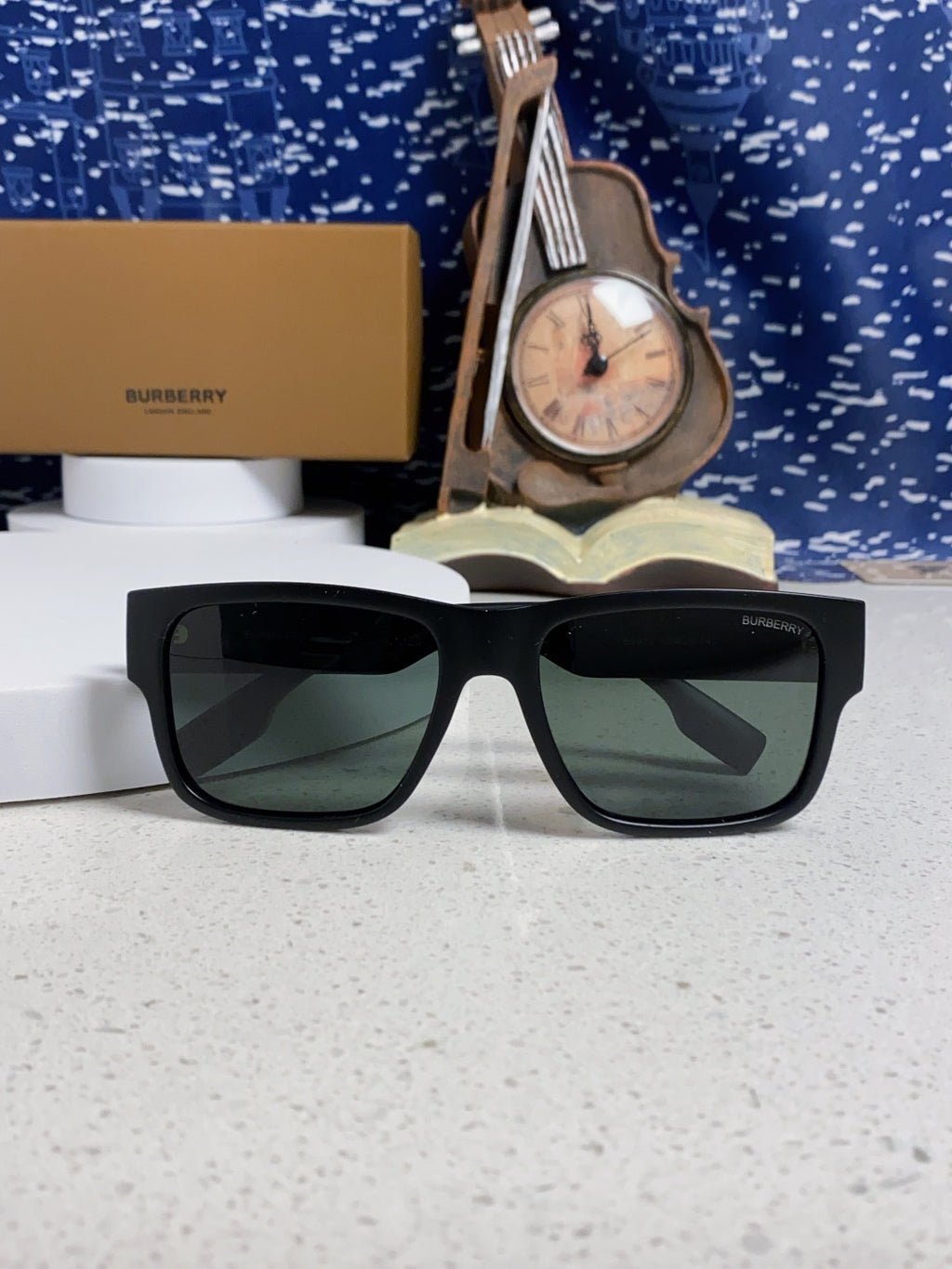 Burberry Polarized Square Gray Lens Sunglasses for Men & Women - 416051 - detail image 9