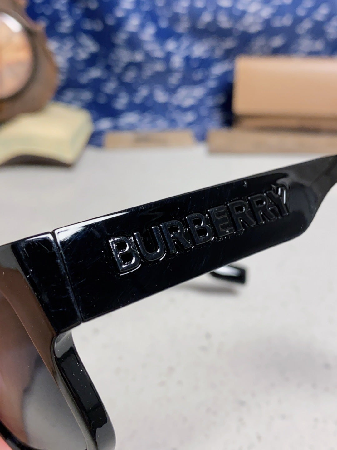 Burberry Polarized Square Black Lens Sunglasses for Men & Women - 867201 - detail image 7