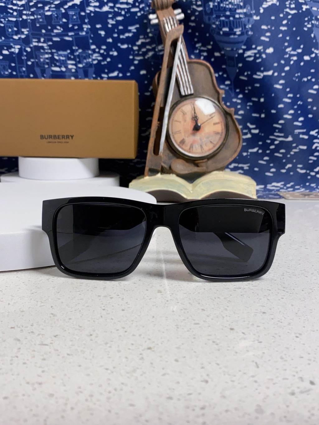 Burberry Polarized Square Black Lens Sunglasses for Men & Women - 867201 - detail image 9