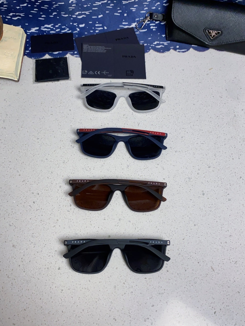 Prada Polarized Fashion Blue Lens Sunglasses for Men & Women - 867157 - detail image 11