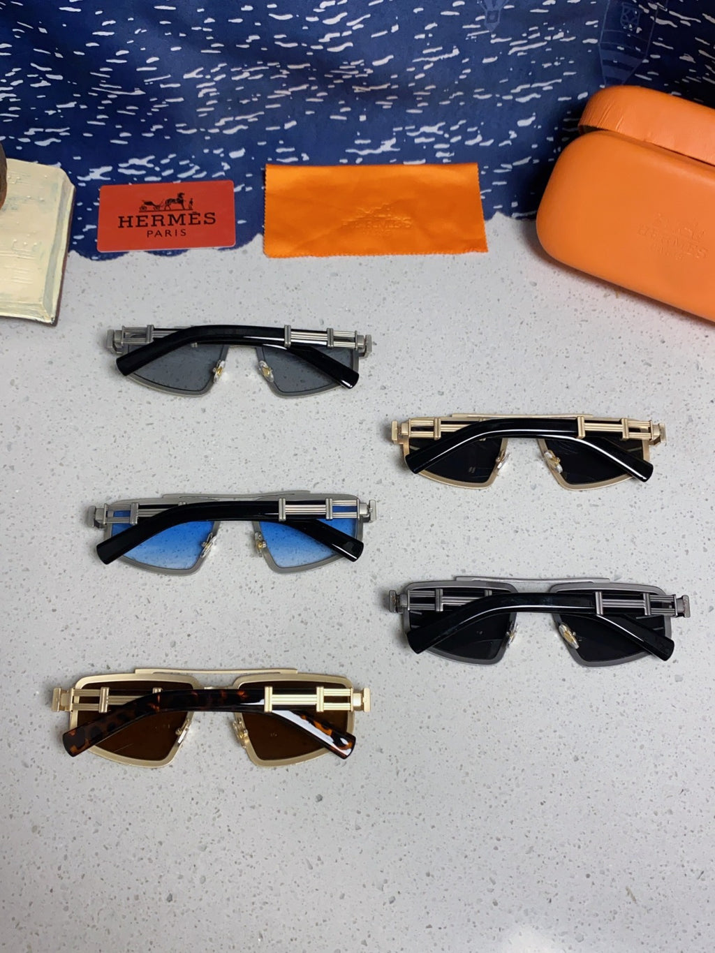 Hermès Fashion Silver Lens Sunglasses for Men & Women - detail image 11