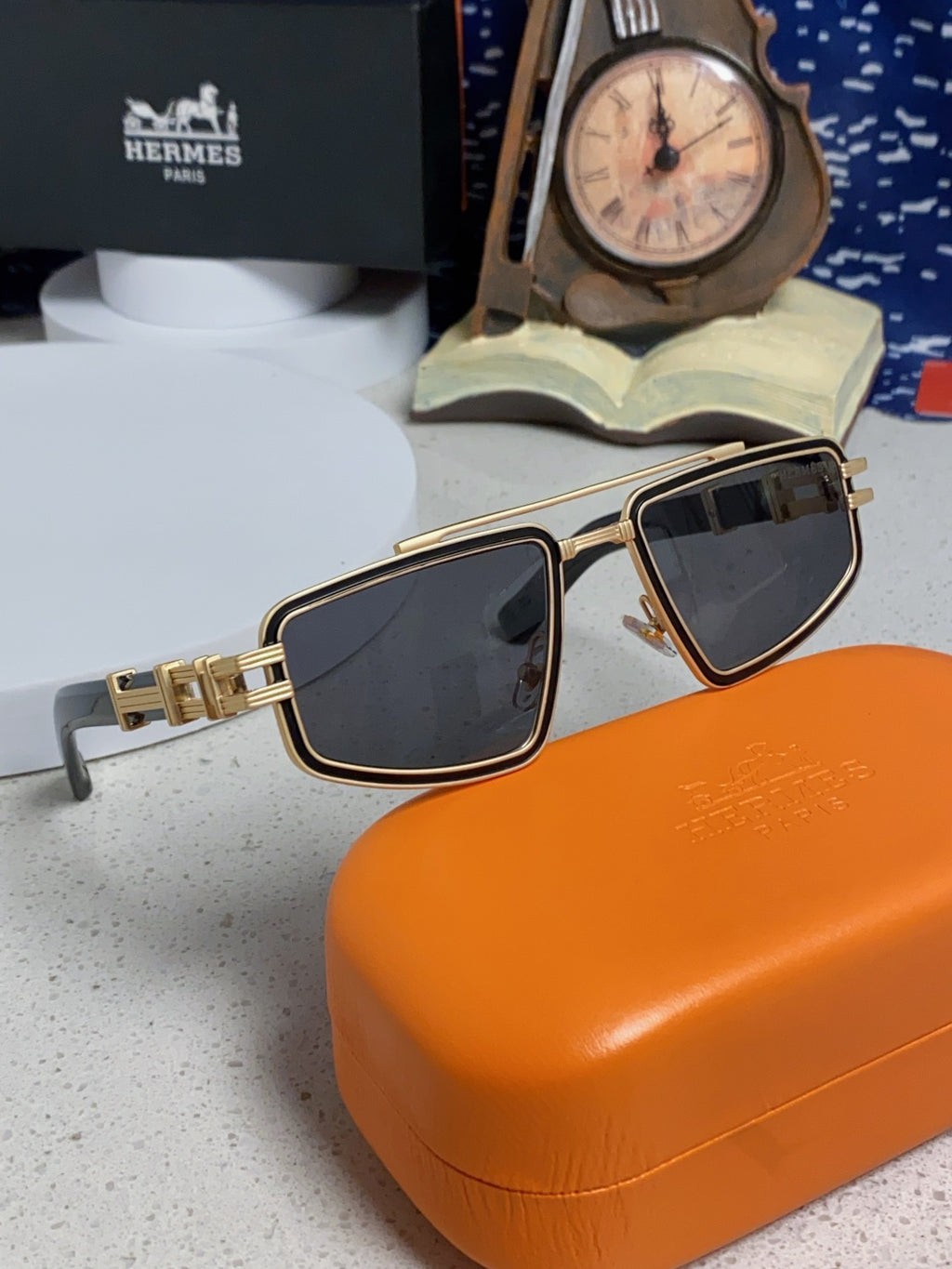 Hermès Fashion Silver Lens Sunglasses for Men & Women - detail image 10