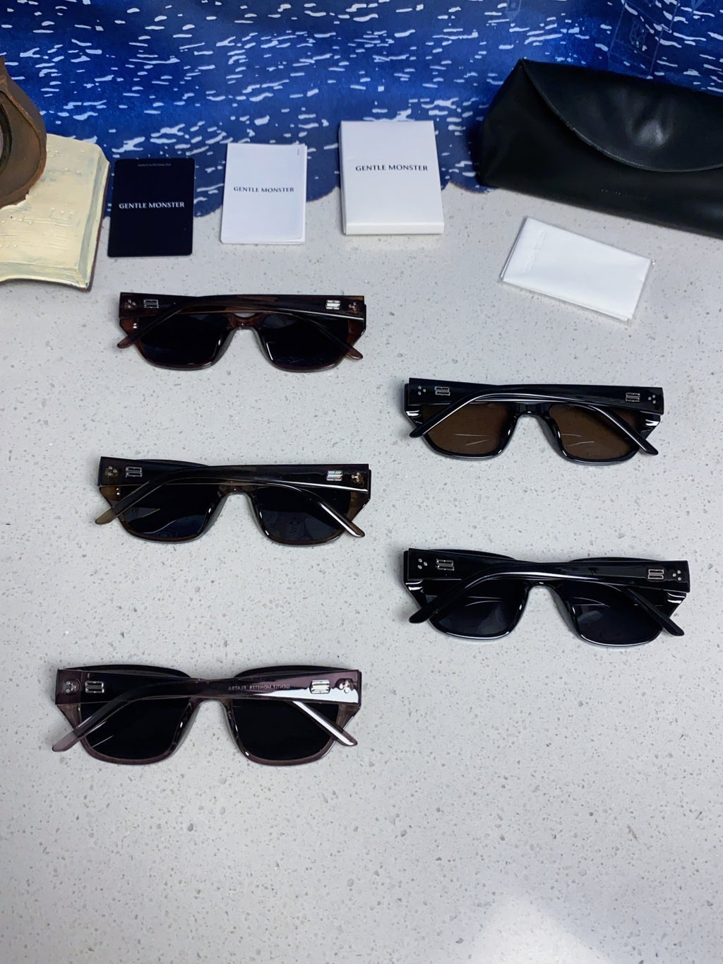 Gentle Monster TR1088 Square Black Lens Sunglasses for Women - detail image 11