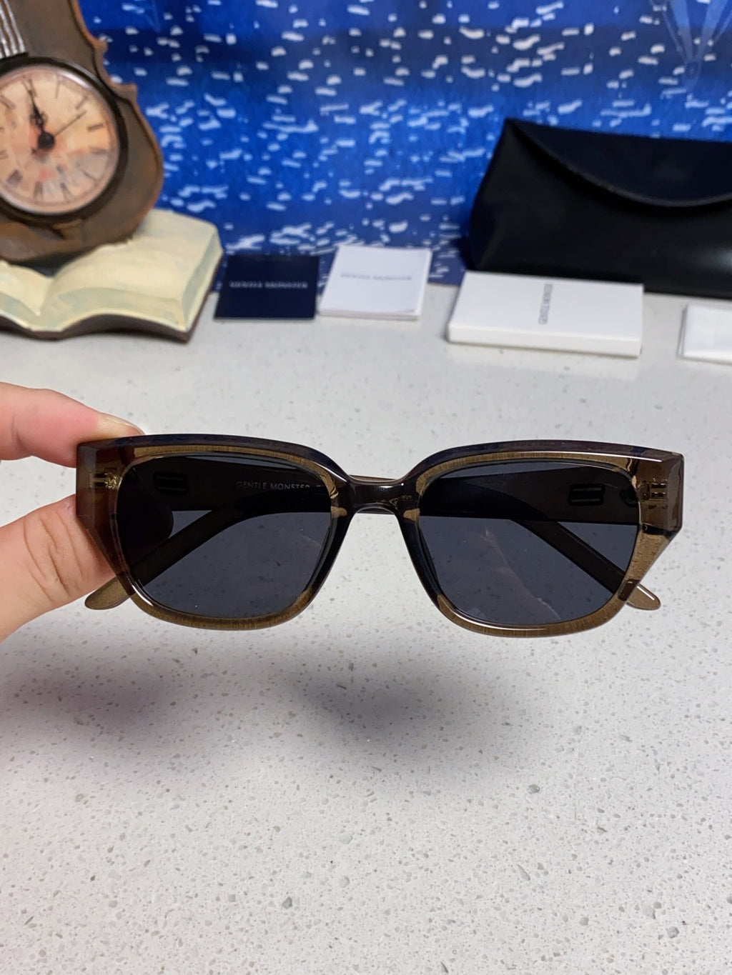 Gentle Monster TR1088 Square Black Lens Sunglasses for Women - 416467 - detail image 4