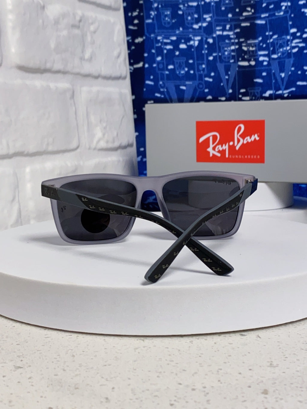 Ray-Ban RB69030 Square Silver Lens Sunglasses for Men - 416700 - detail image 3