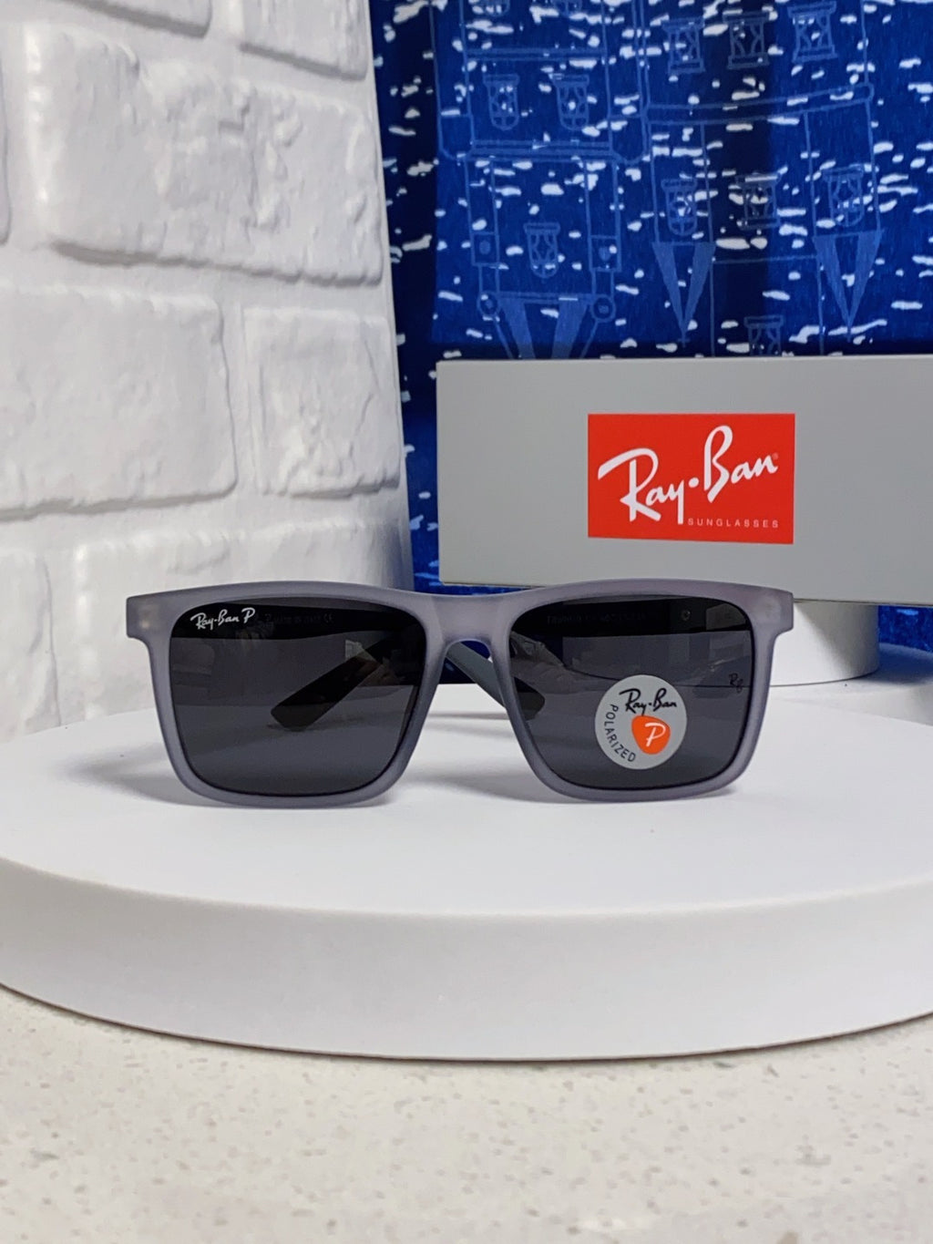 Ray-Ban RB69030 Square Silver Lens Sunglasses for Men - 450161 - detail image 2