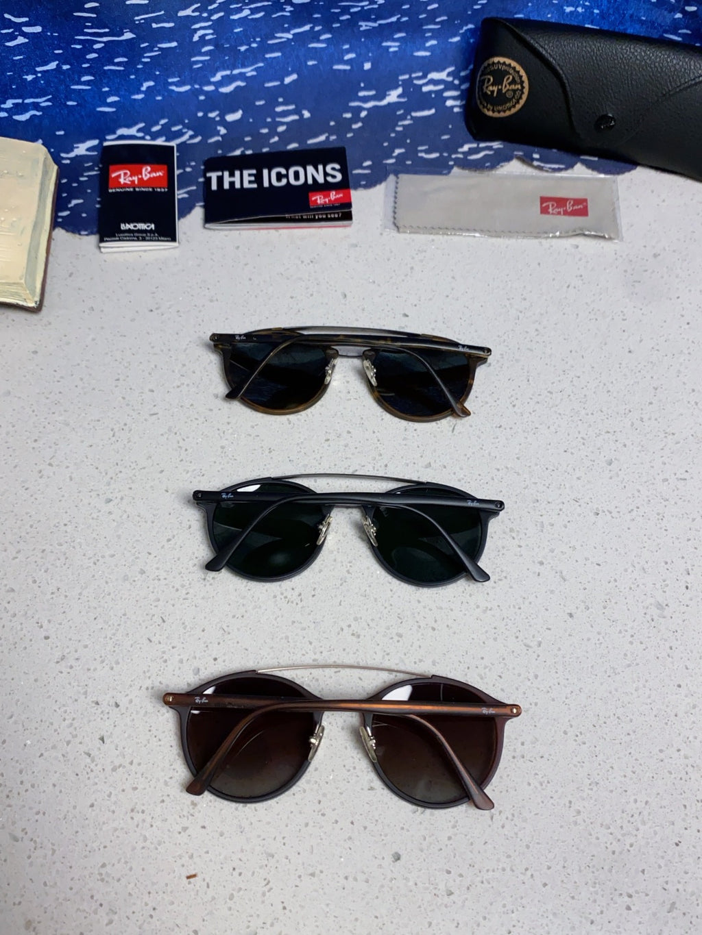Ray-Ban RB4266 Round Black Lens Sunglasses for Men & Women - detail image 11