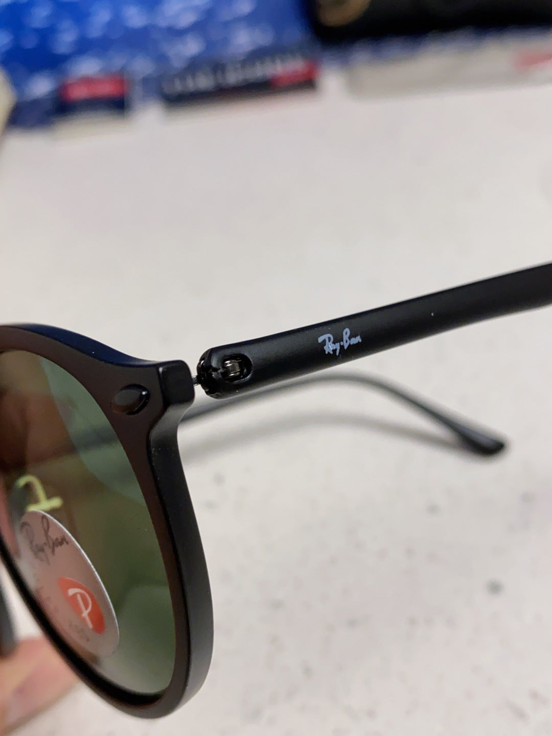 Ray-Ban RB4266 Round Black Lens Sunglasses for Men & Women - detail image 7