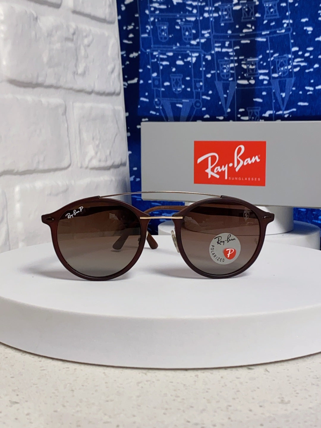 Ray-Ban RB4266 Round Red Lens Sunglasses for Men & Women - detail image 2