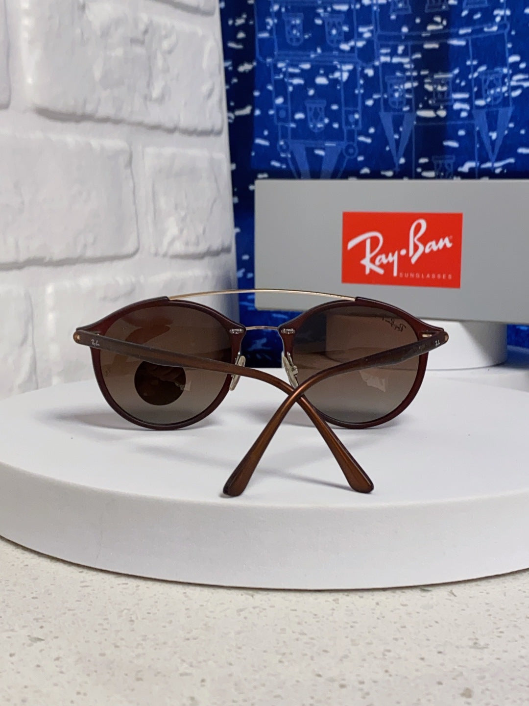 Ray-Ban RB4266 Round Red Lens Sunglasses for Men & Women - detail image 3