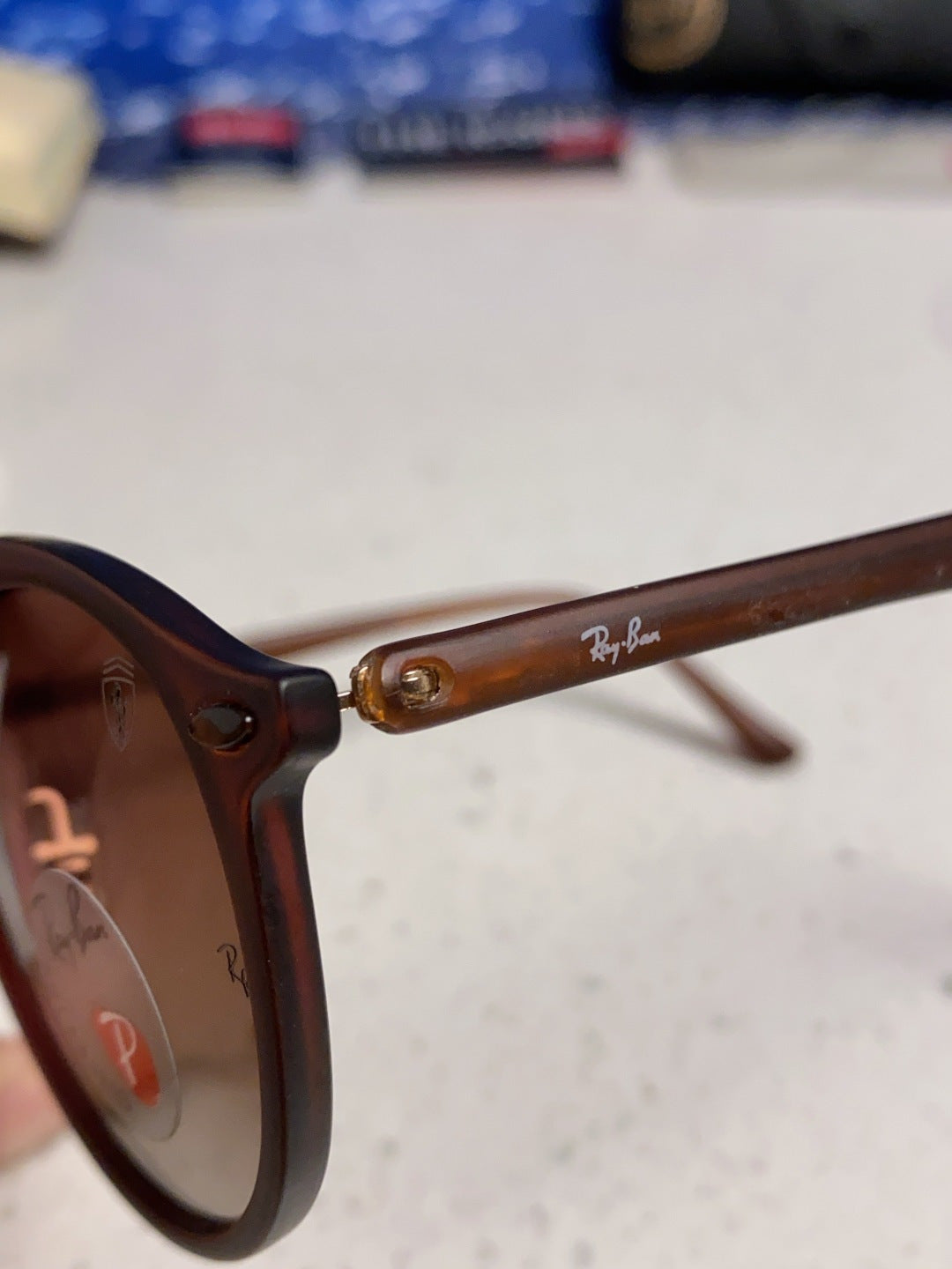 Ray-Ban RB4266 Round Red Lens Sunglasses for Men & Women - detail image 7