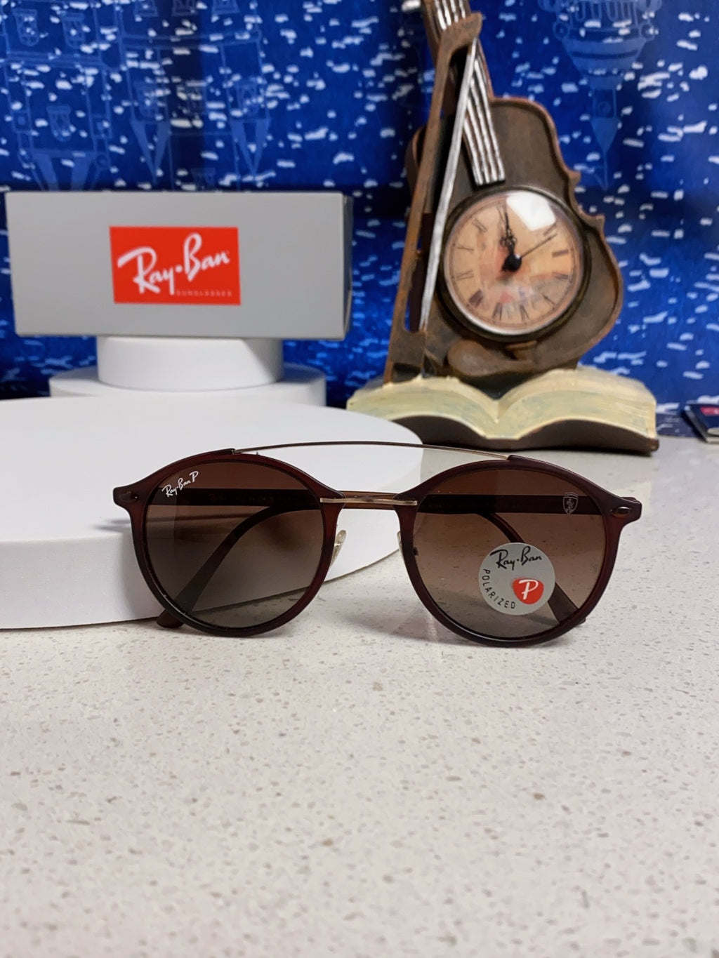 Ray-Ban RB4266 Round Red Lens Sunglasses for Men & Women - detail image 9