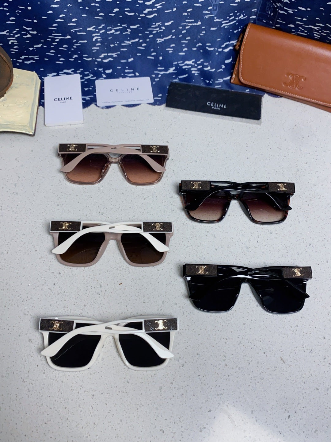 Celine Square Brown Lens Sunglasses for Women - 415624 - detail image 11