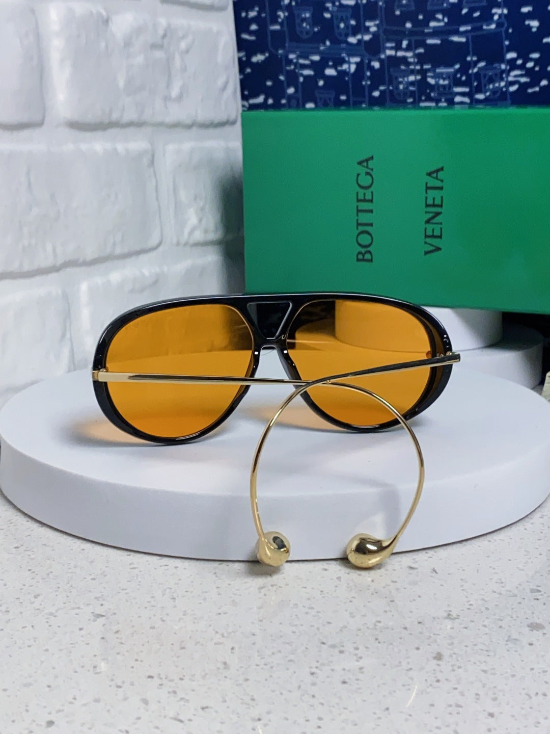 Bottega Veneta BV1273 Aviator Black Lens Sunglasses for Men & Women - 449961 - detail image 2