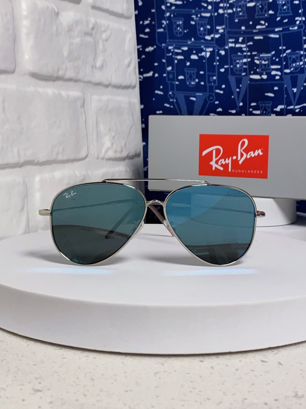 Ray-Ban BR0101S Aviator Silver Lens Sunglasses for Men & Women - detail image 3