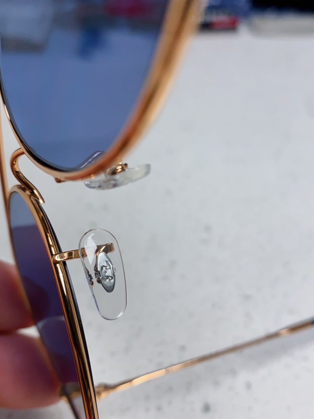Ray-Ban BR0101S Aviator Blue Lens Sunglasses for Men & Women - 416636 - detail image 8