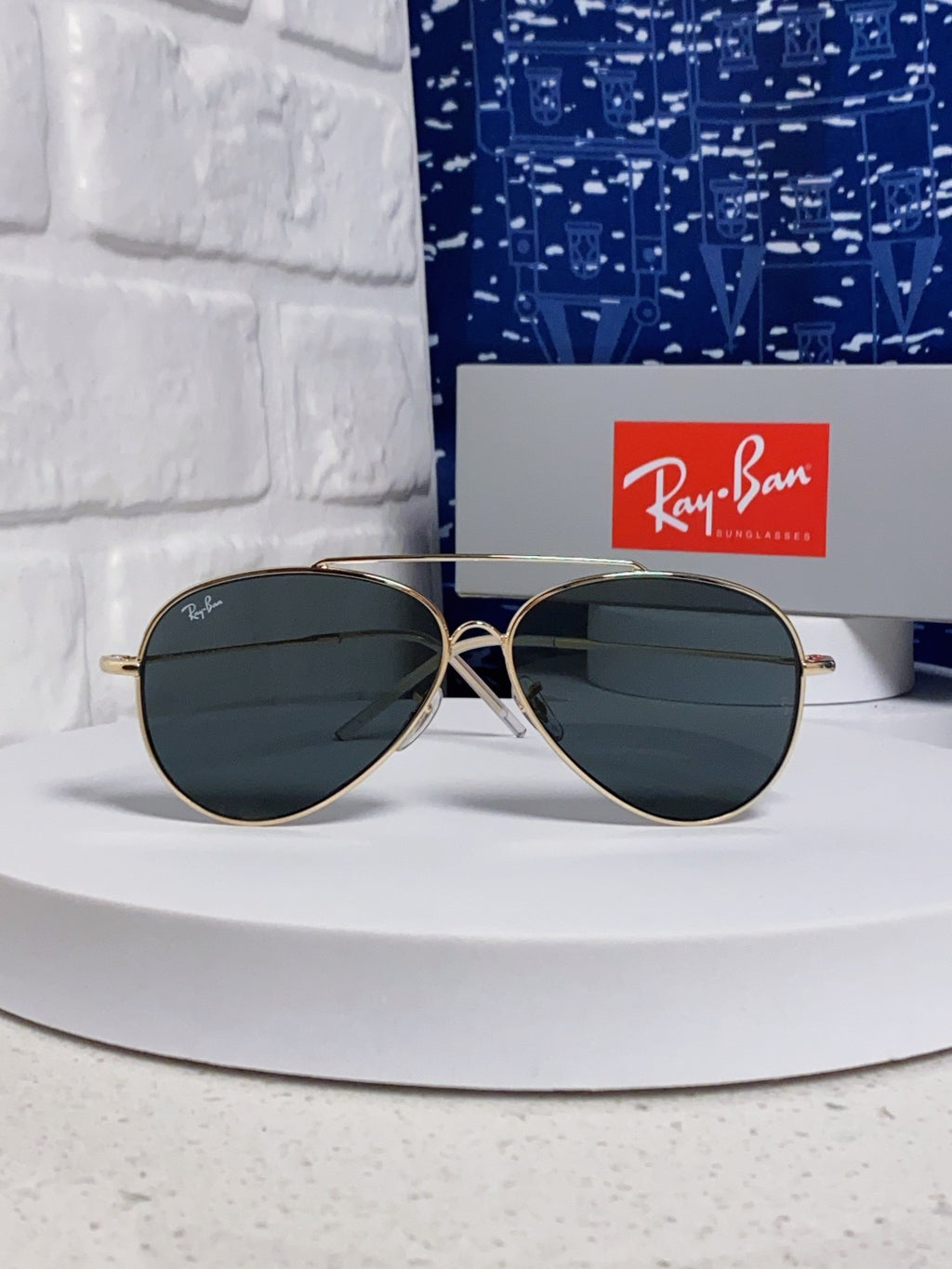 Ray-Ban BR0101S Aviator Red Lens Sunglasses for Men & Women - detail image 3