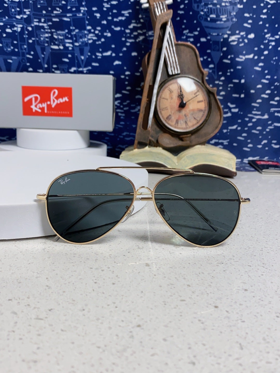 Ray-Ban BR0101S Aviator Red Lens Sunglasses for Men & Women - detail image 10
