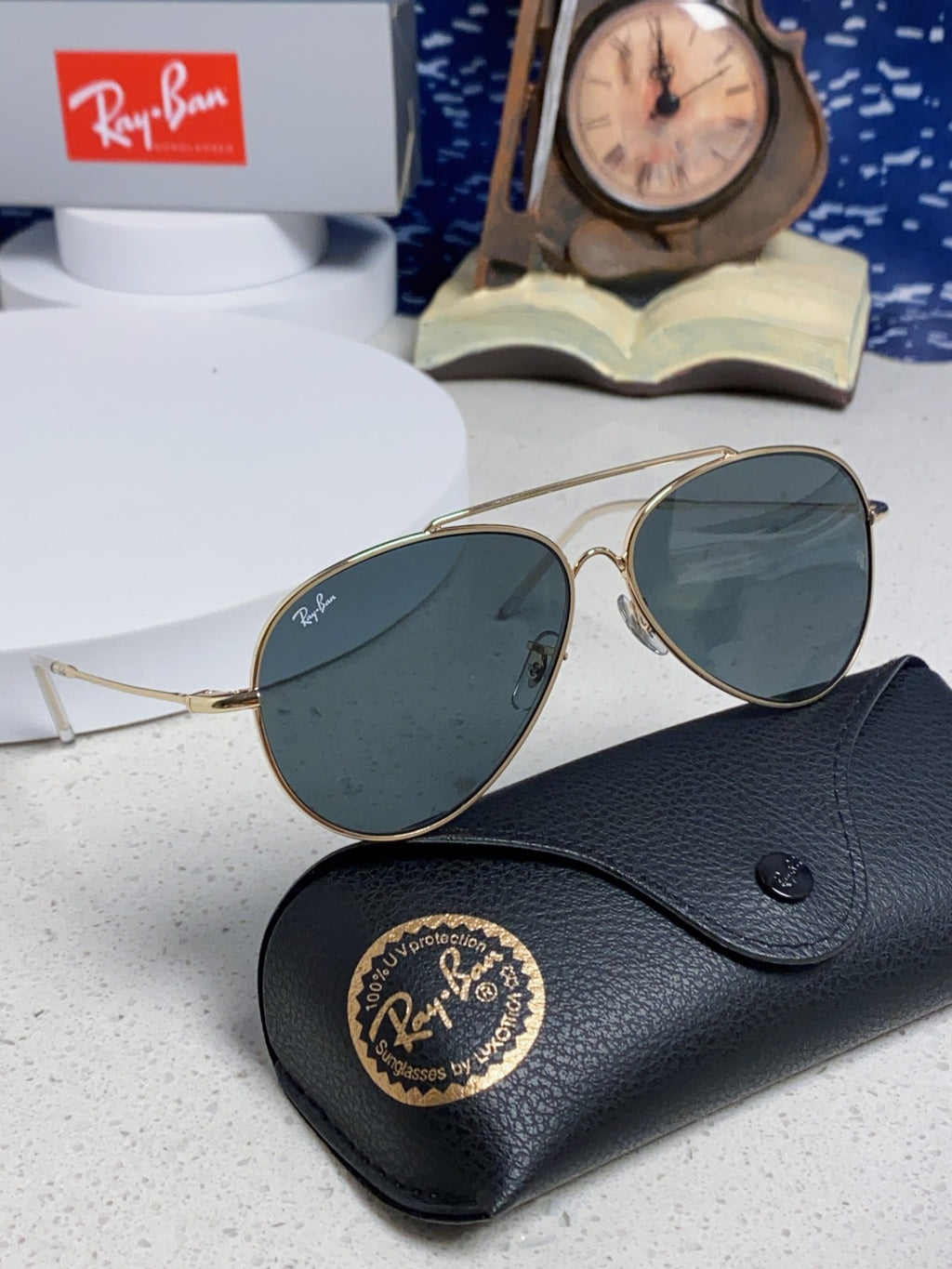 Ray-Ban BR0101S Aviator Red Lens Sunglasses for Men & Women - detail image 11