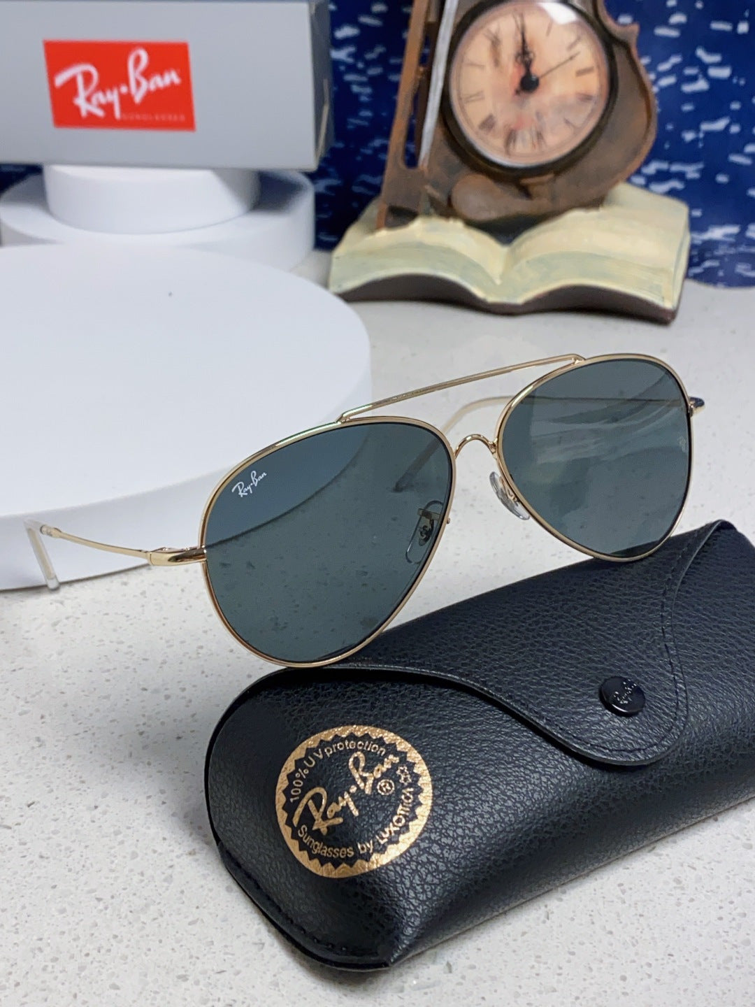 Ray-Ban BR0101S Aviator Red Lens Sunglasses for Men & Women - detail image 11