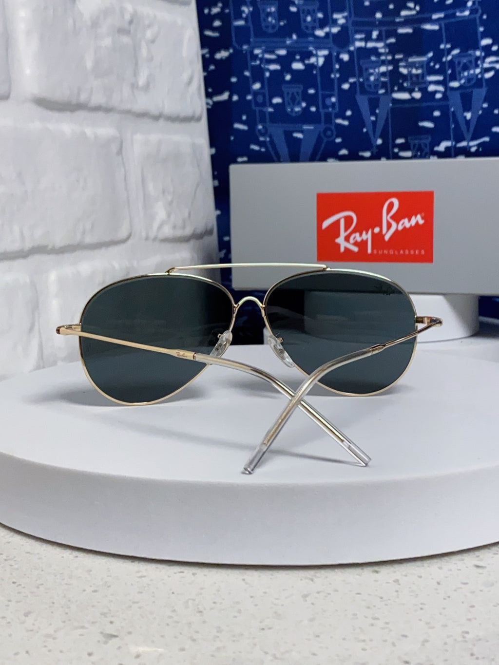 Ray-Ban BR0101S Aviator Red Lens Sunglasses for Men & Women - detail image 4