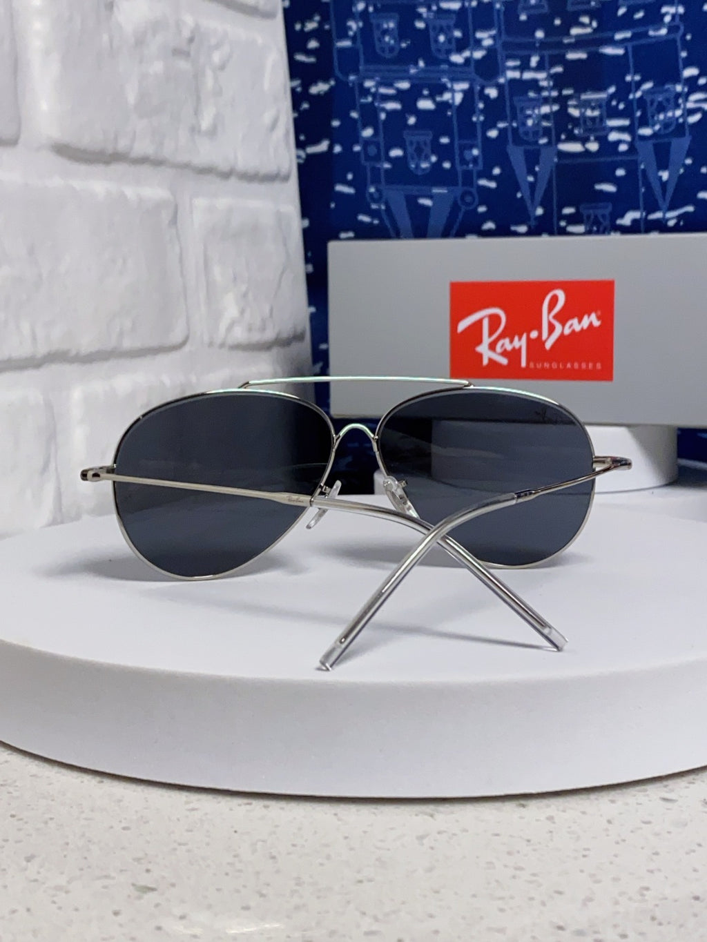 Ray-Ban BR0101S Aviator Blue Lens Sunglasses for Men & Women - 416640 - detail image 2