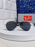 Ray-Ban BR0101S Aviator Blue Lens Sunglasses for Men & Women - 416640