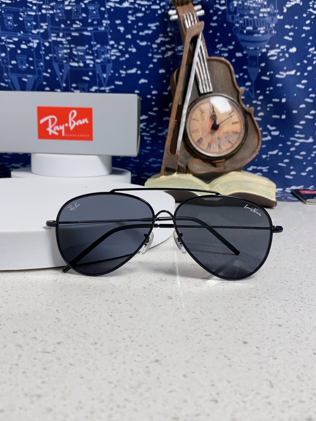Ray-Ban BR0101S Aviator Black Lens Sunglasses for Men & Women - 416641 - detail image 10