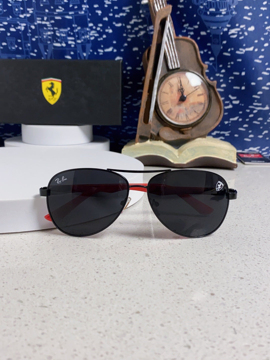 Ray-Ban RB8313 Aviator Silver Lens Sunglasses for Men & Women - detail image 9