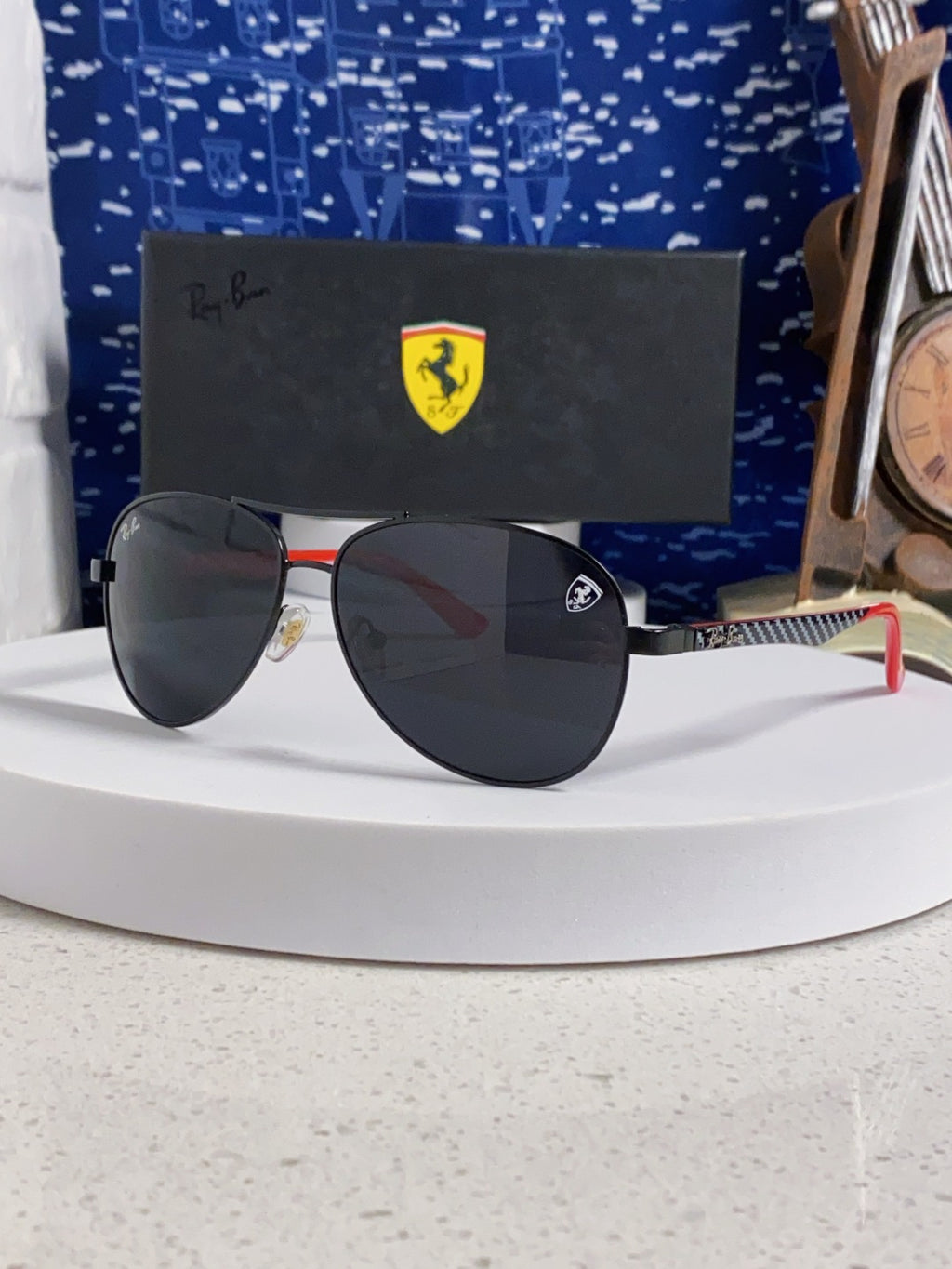 Ray-Ban RB8313 Aviator Silver Lens Sunglasses for Men & Women