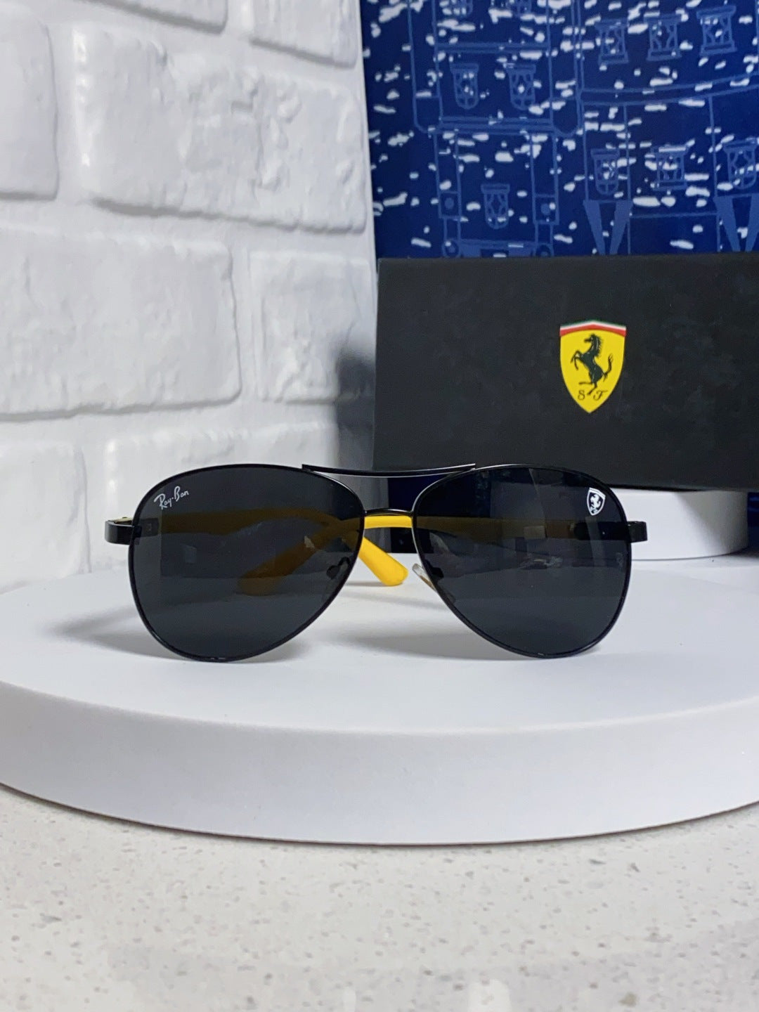 Ray-Ban RB8313 Aviator Black Lens Sunglasses for Men & Women