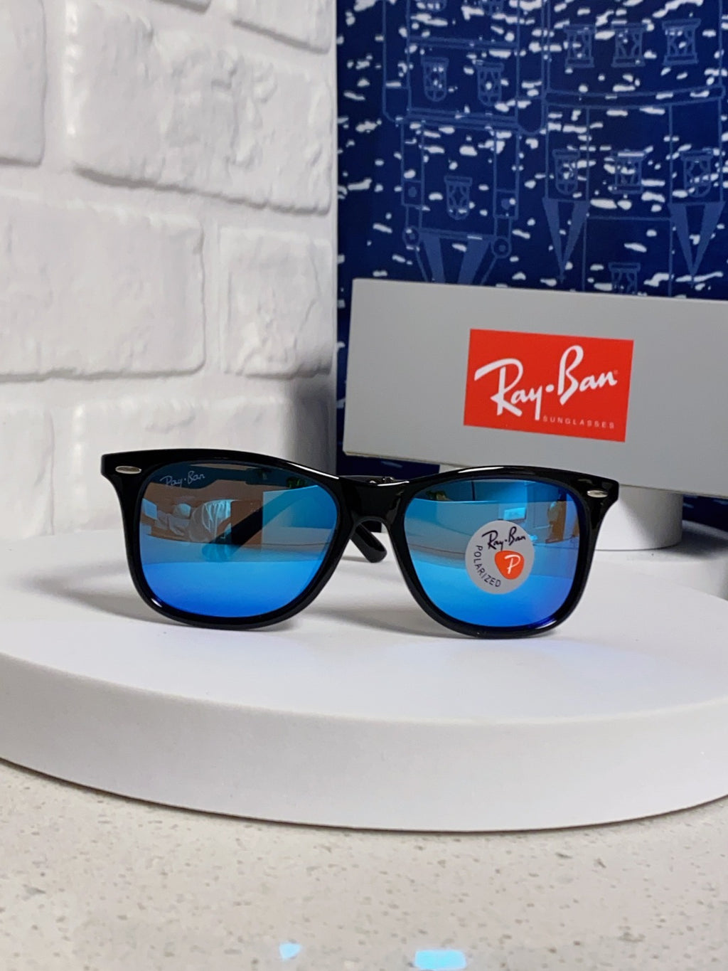 Ray-Ban RB8205 Polarized Fashion Blue Lens Sunglasses for Men - detail image 2