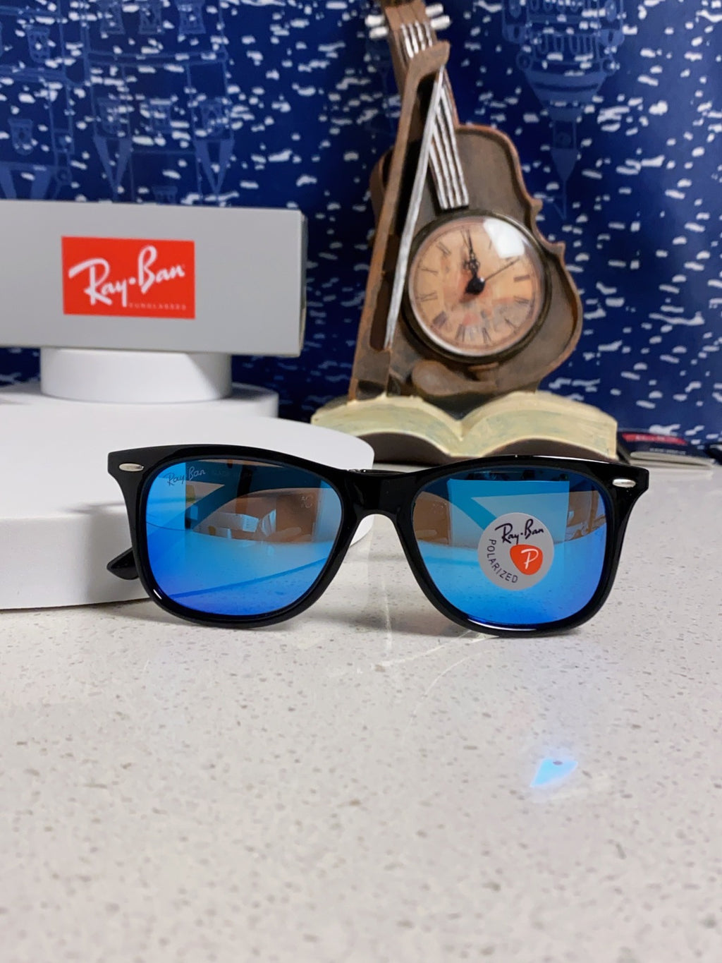Ray-Ban RB8205 Polarized Fashion Blue Lens Sunglasses for Men - detail image 9