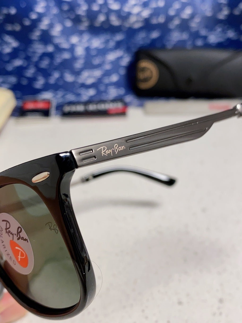 Ray-Ban RB8205 Polarized Fashion Black Lens Sunglasses for Men - detail image 7